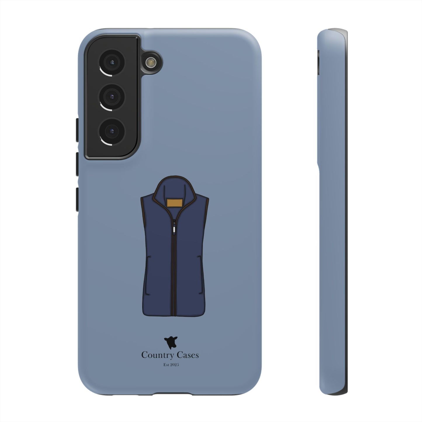 Android blue waistcoat case