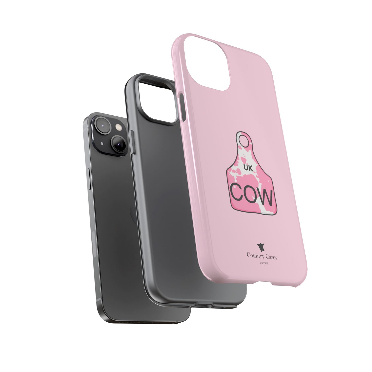 Pink ear tag case