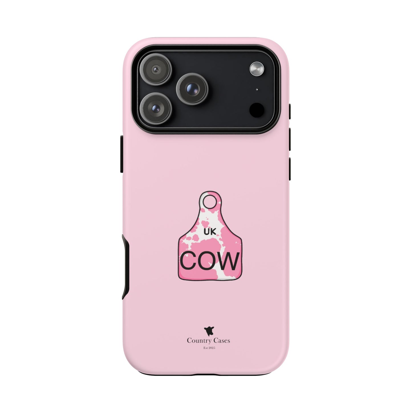 Pink ear tag case