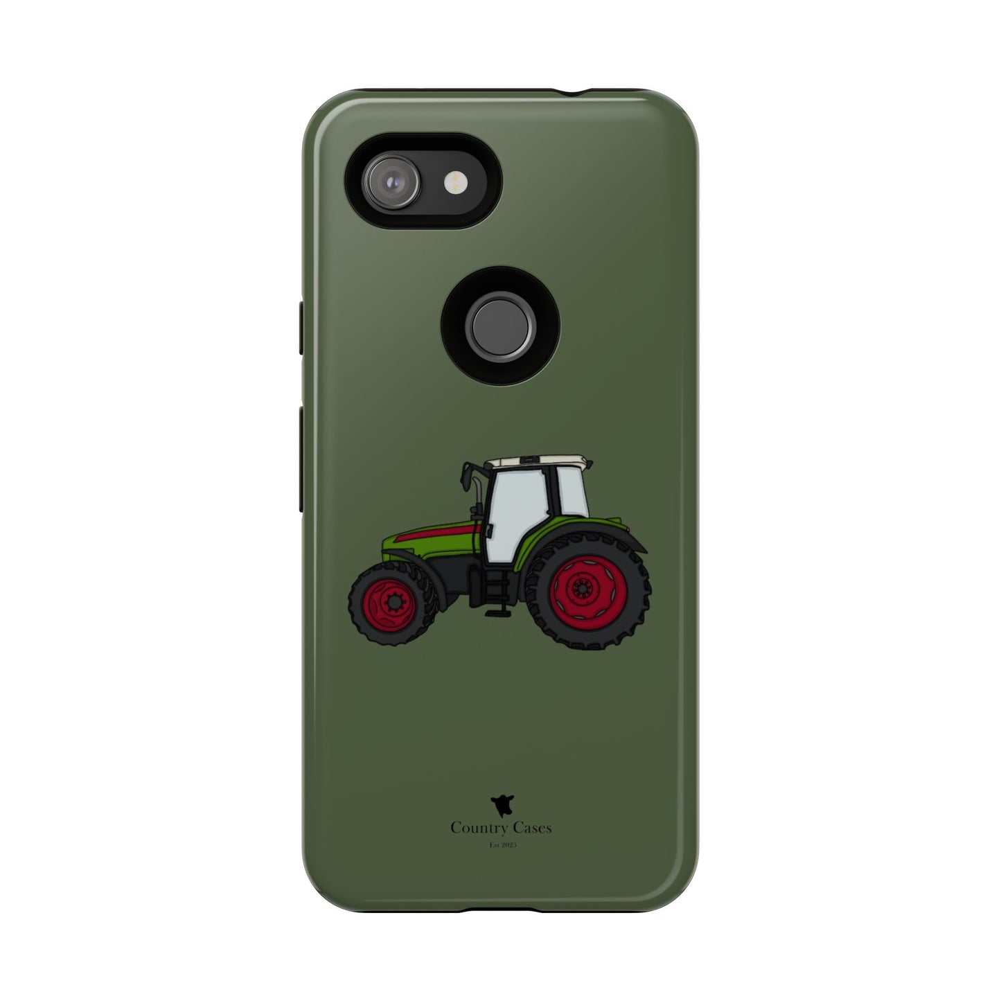 Android green tractor case