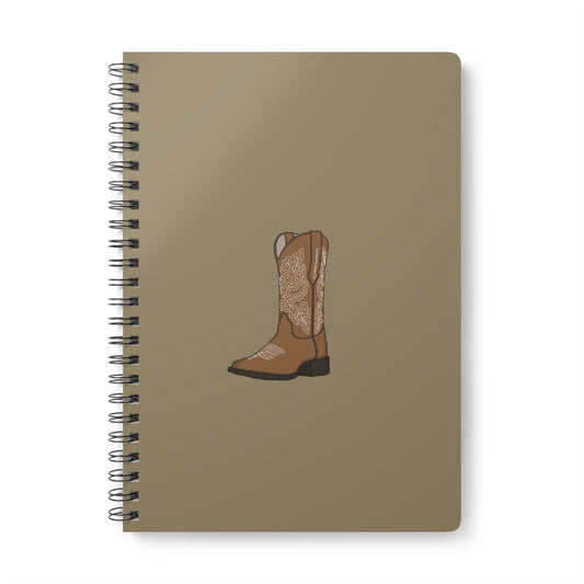Cowboy boot notebook