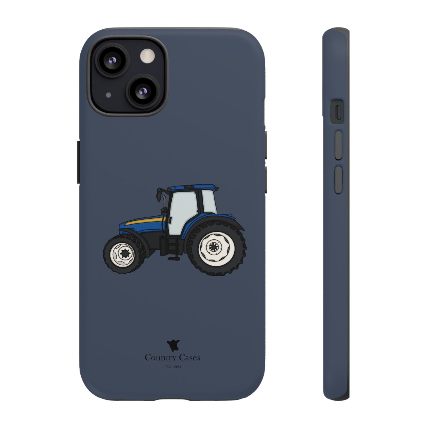 Blue tractor case