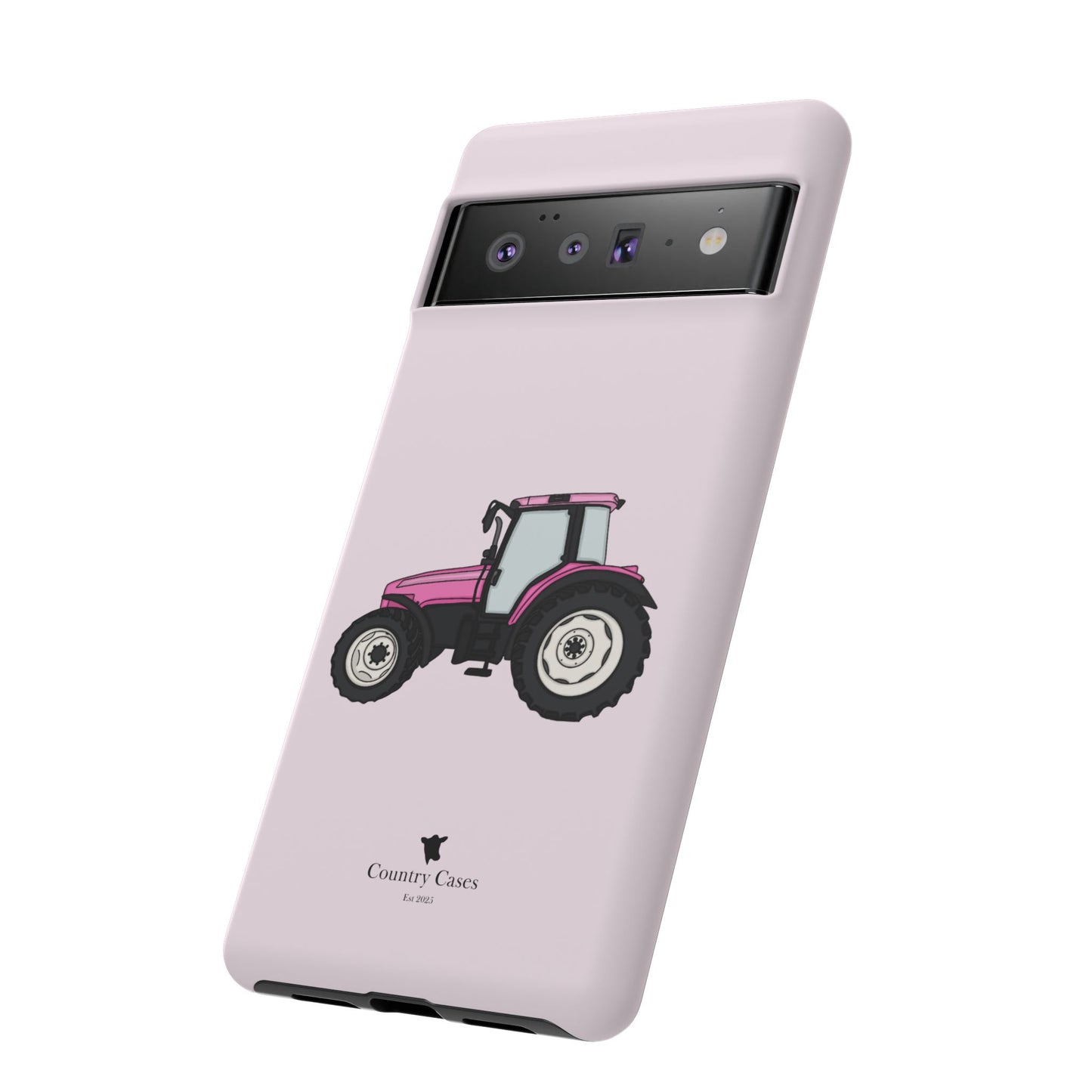 Android pink tractor case