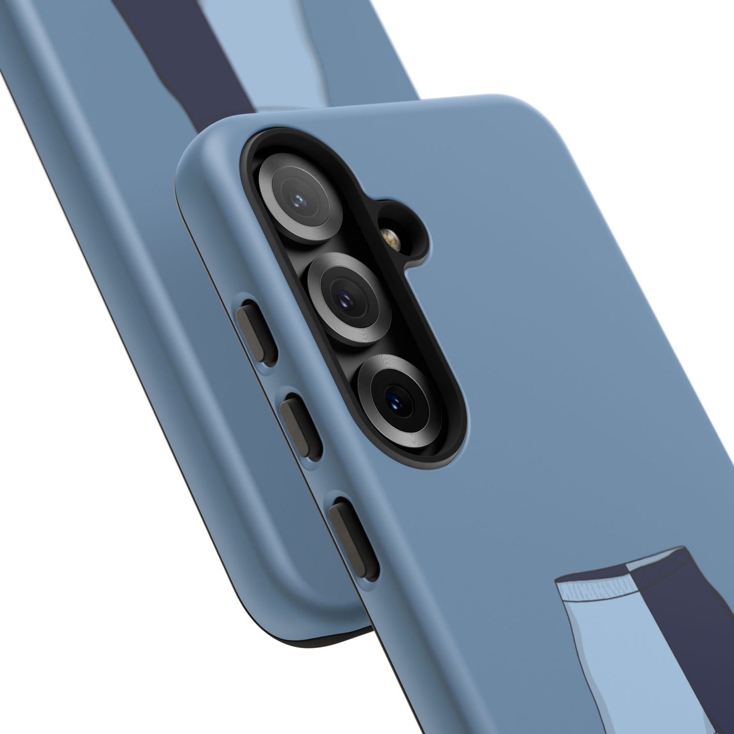 Android blue two toned short case