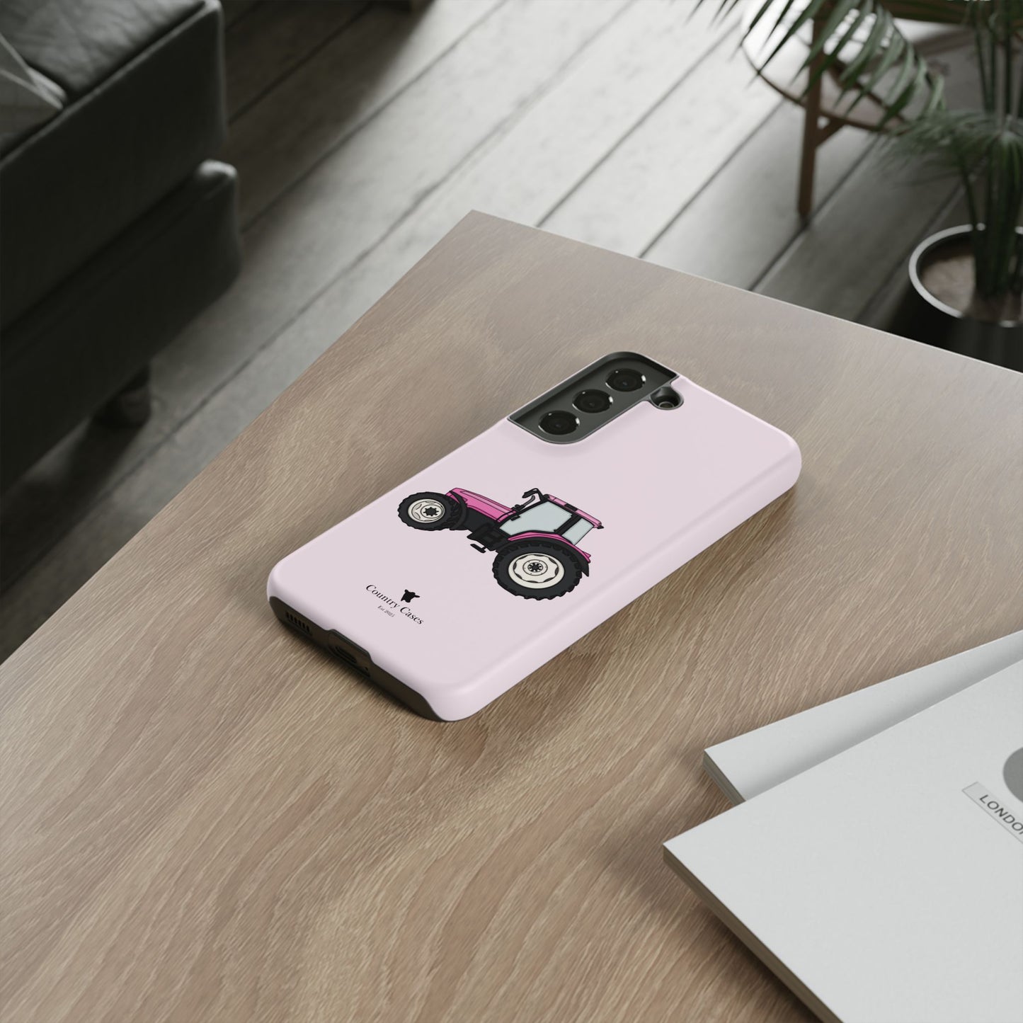 Android pink tractor case