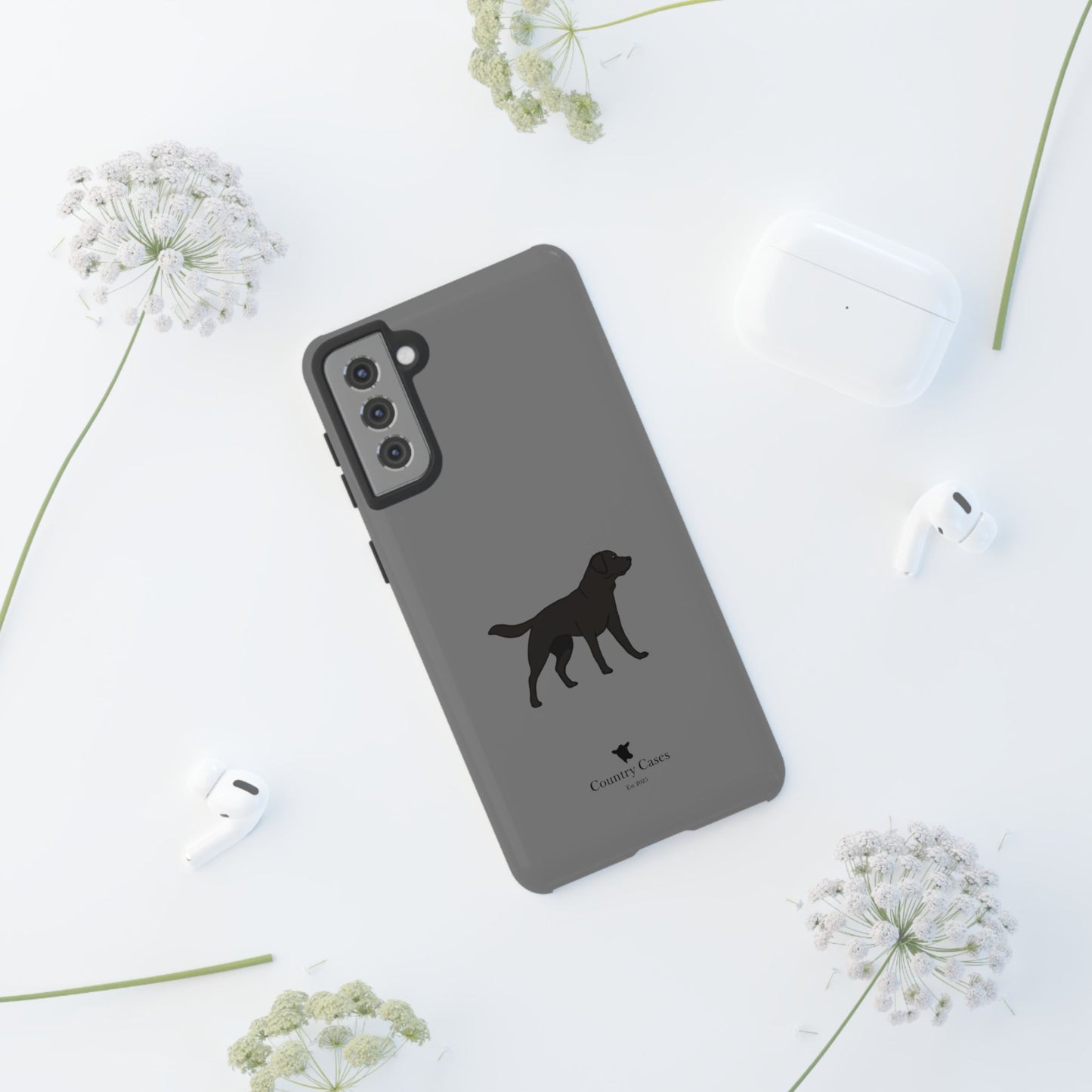 Android black Labrador case