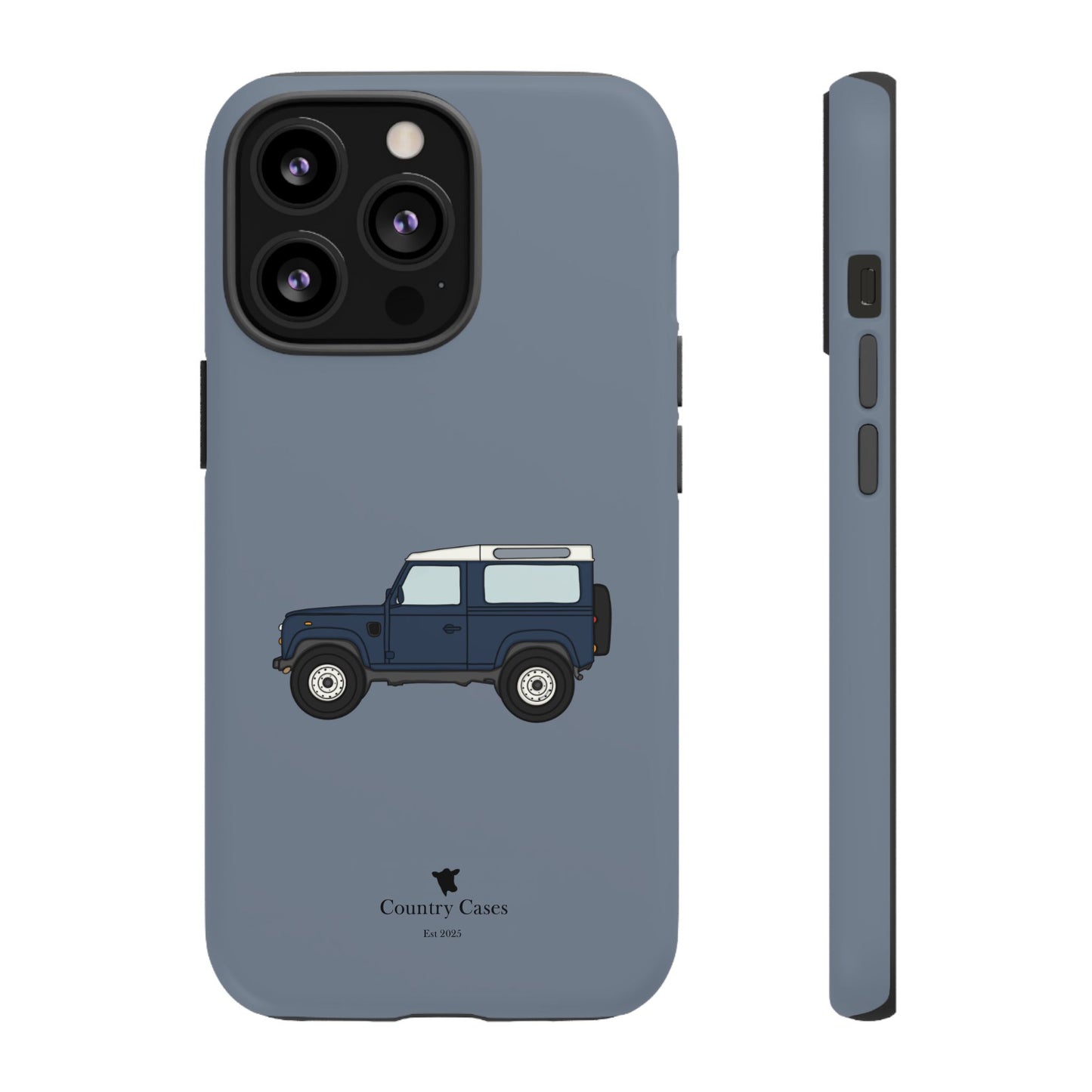 Blue landy phone case