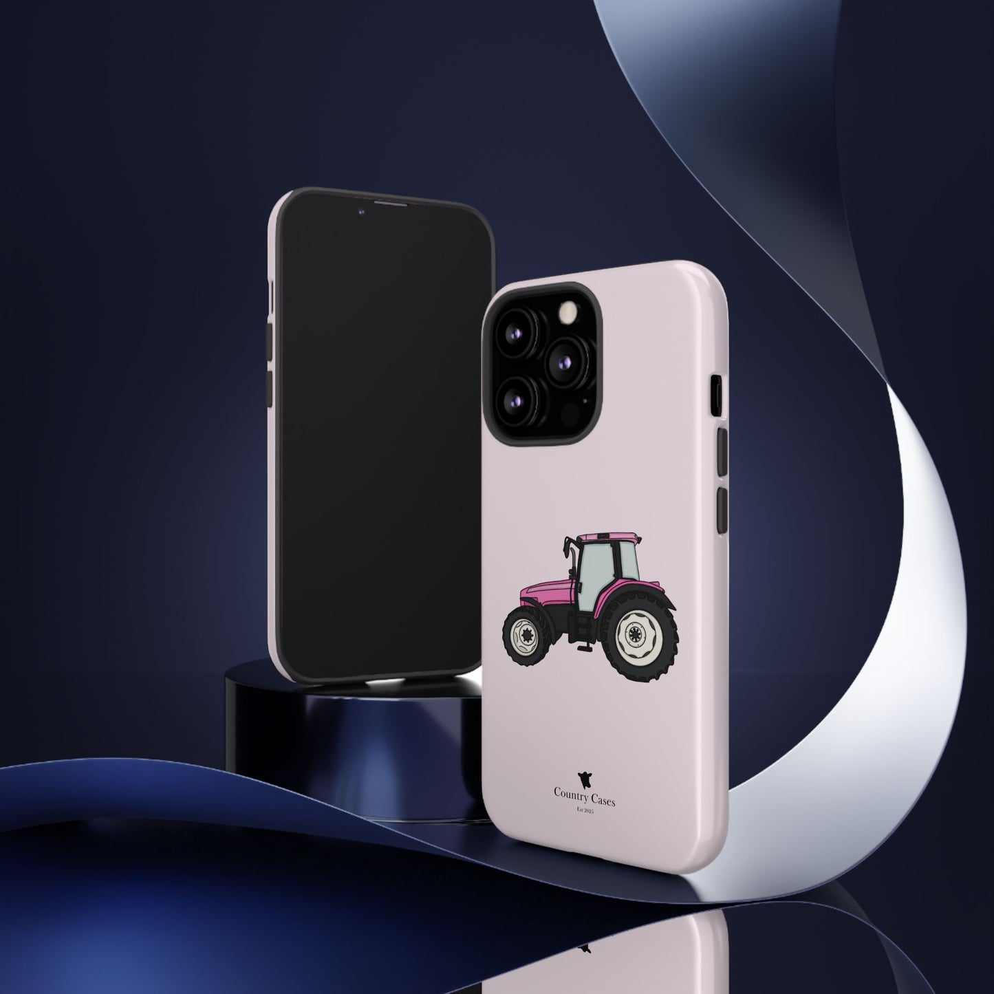 Pink tractor case