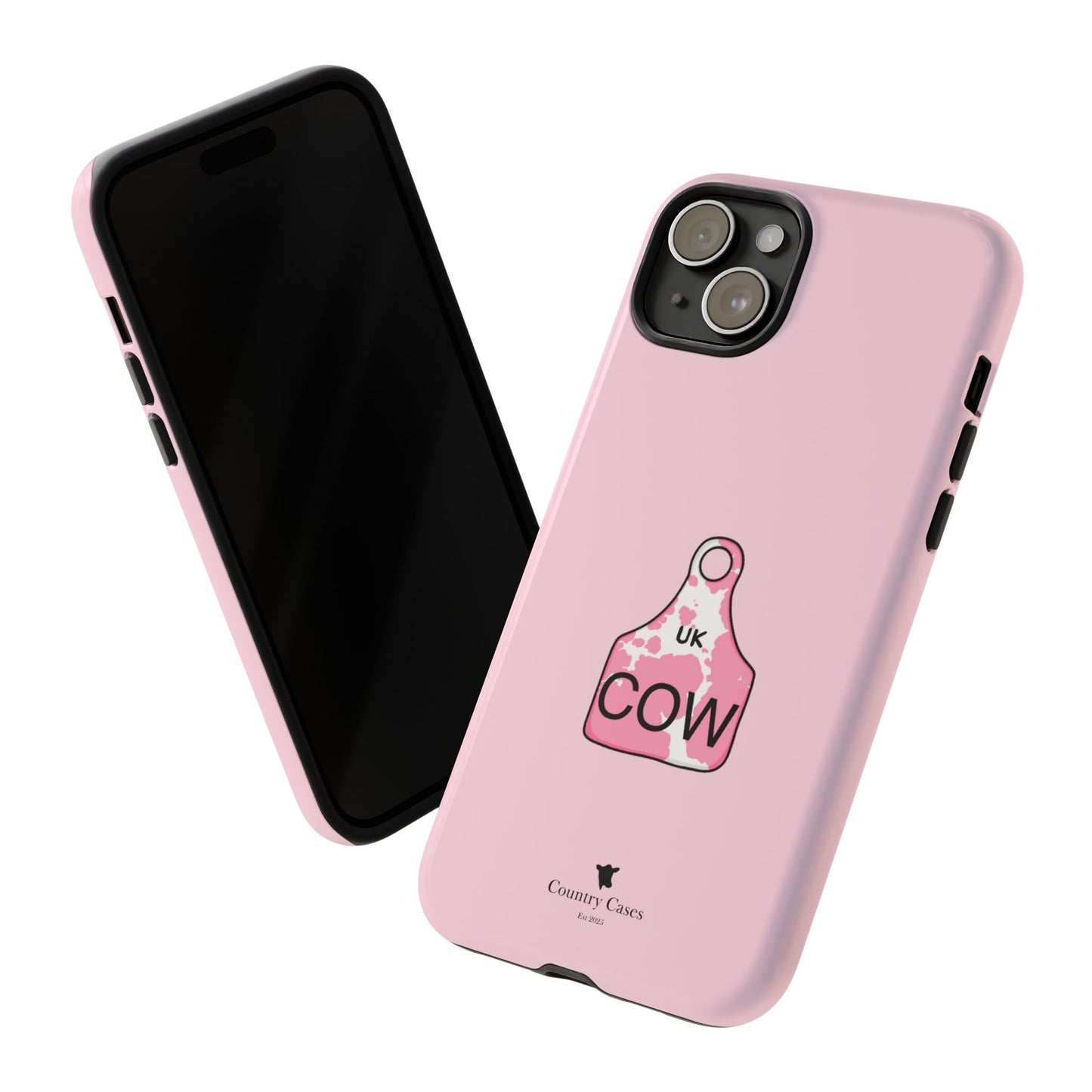 Pink ear tag case