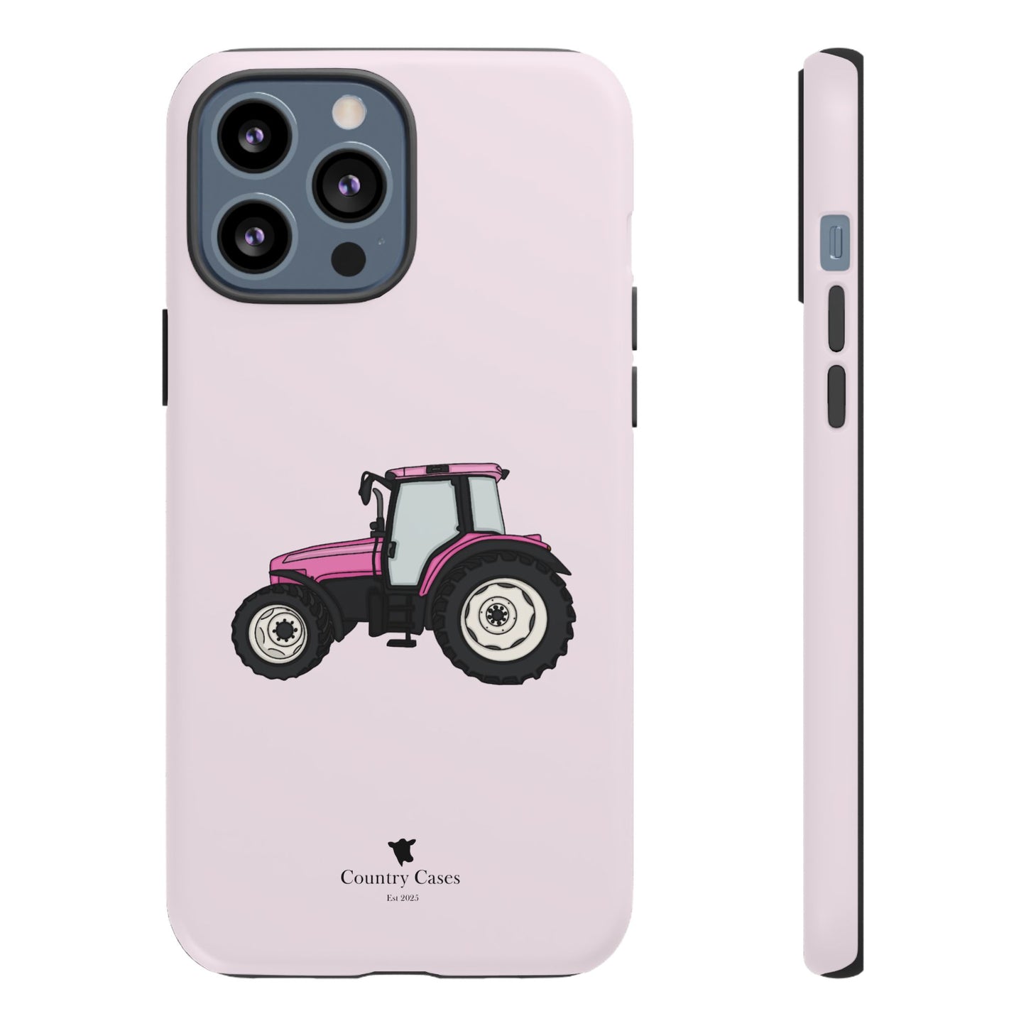 Pink tractor case