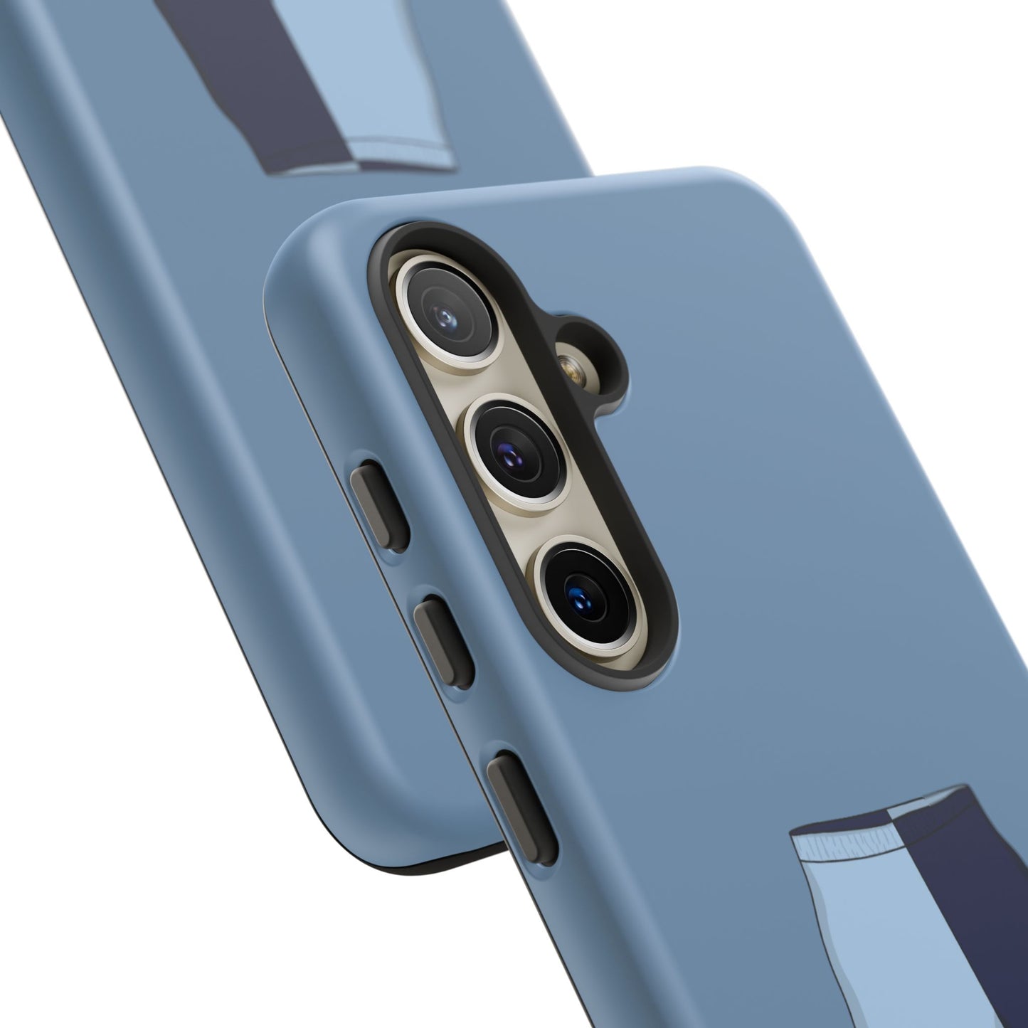 Android blue two toned short case