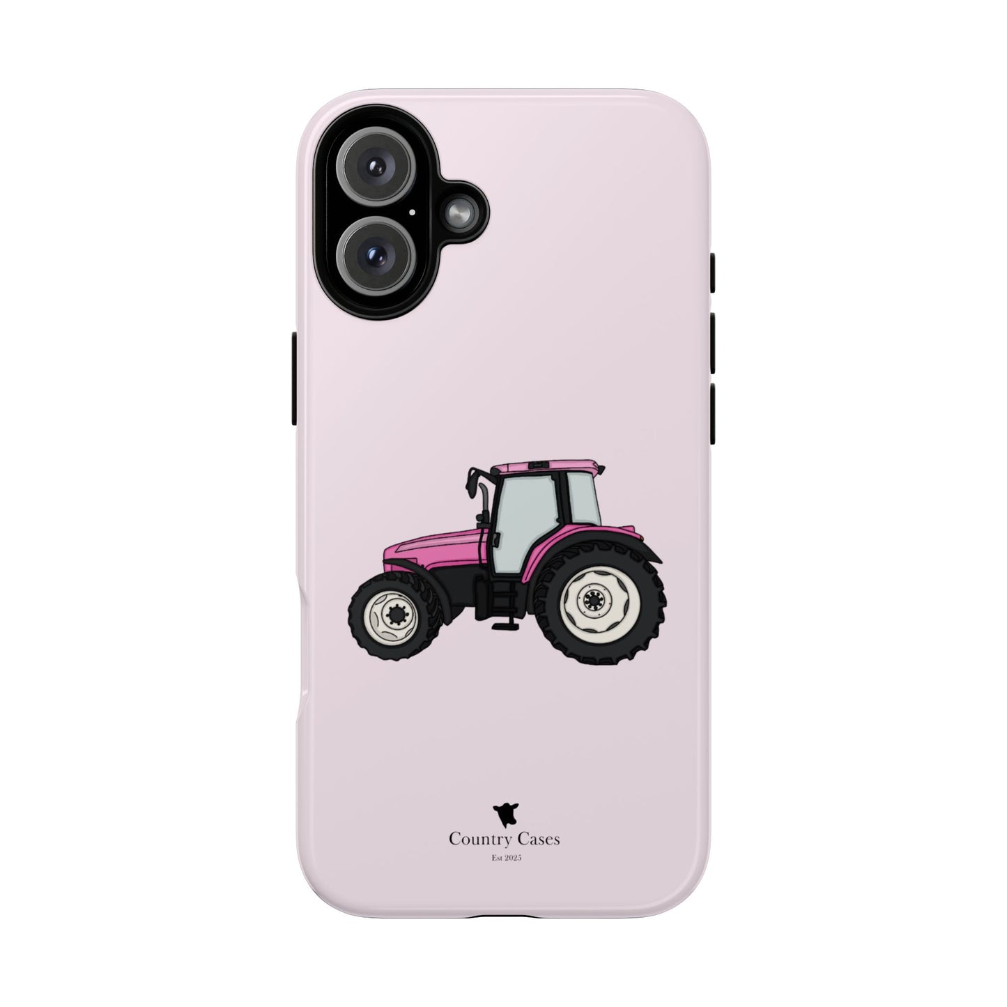 Pink tractor case