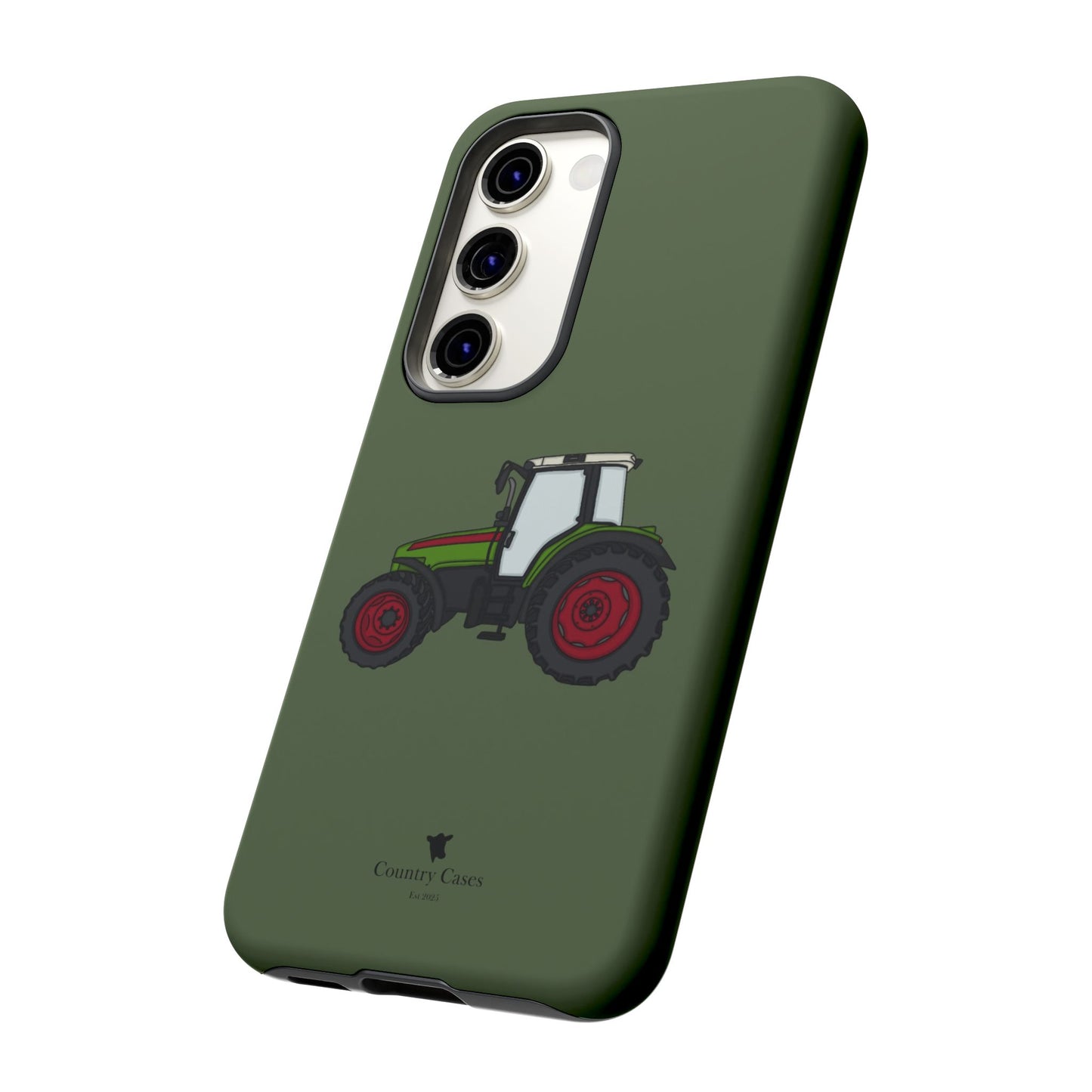 Android green tractor case