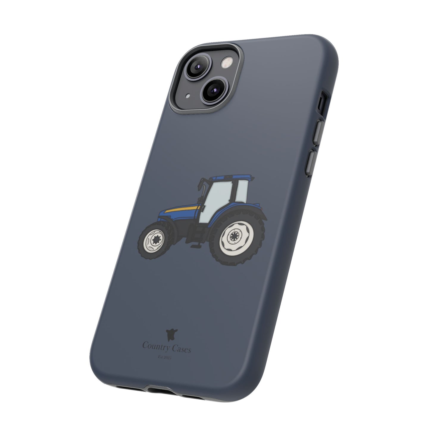 Blue tractor case