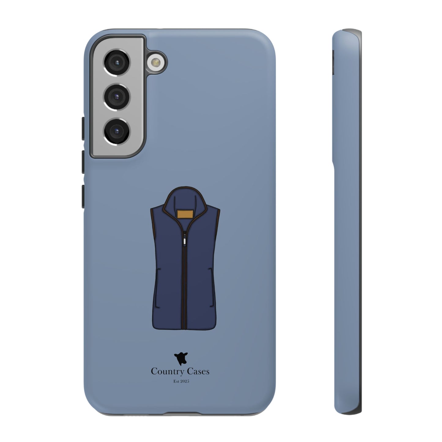 Android blue waistcoat case