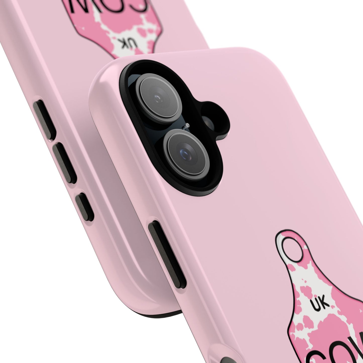 Pink ear tag case