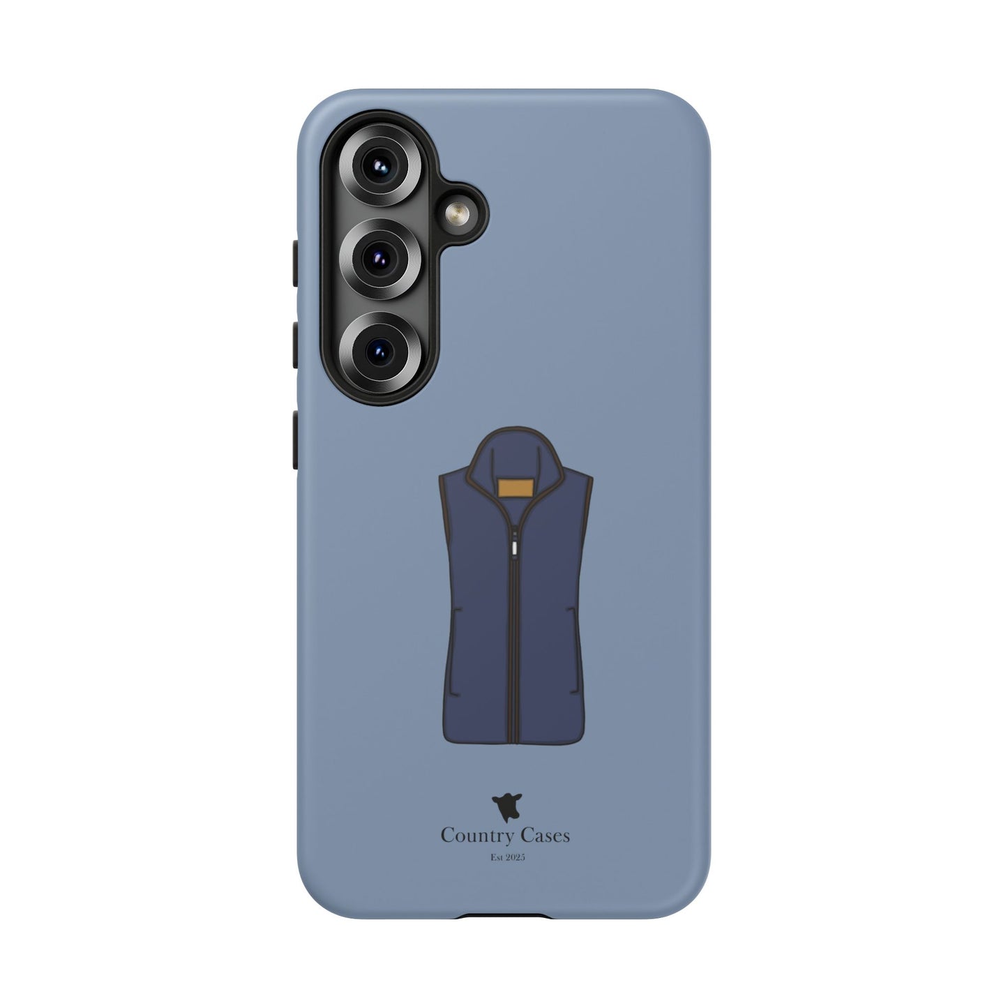 Android blue waistcoat case