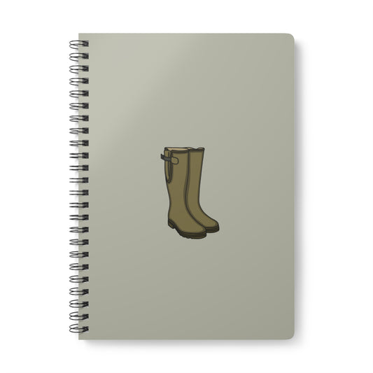 Green wellies notebook