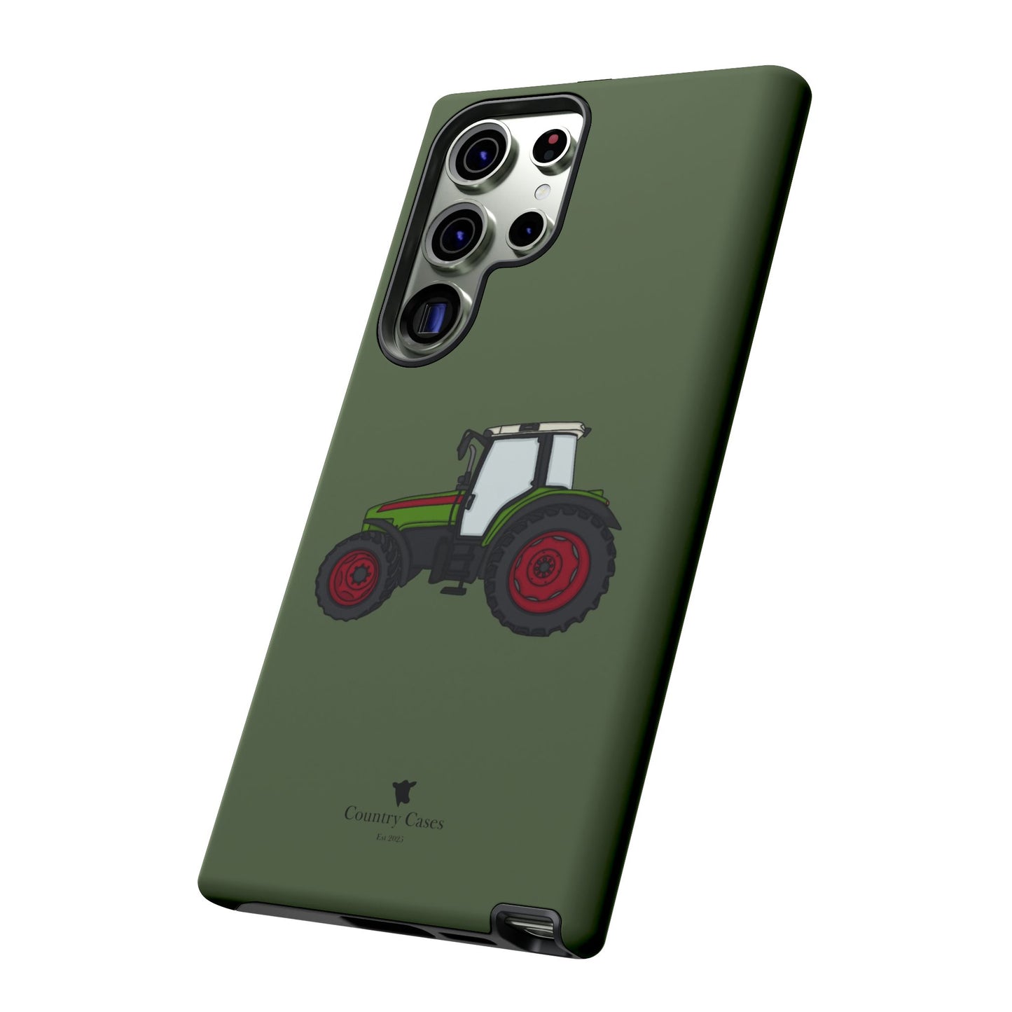 Android green tractor case