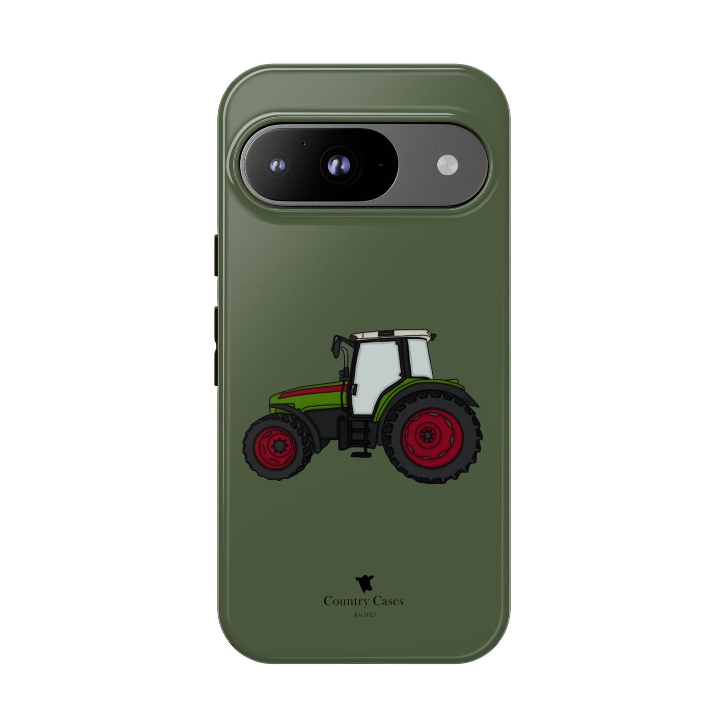 Android green tractor case