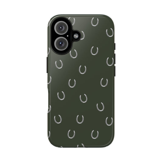 Oak Horse Shoe Case