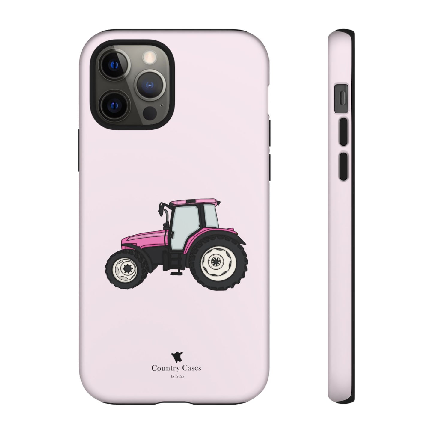 Pink tractor case