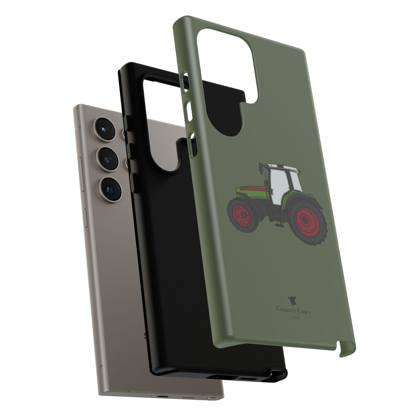 Android green tractor case