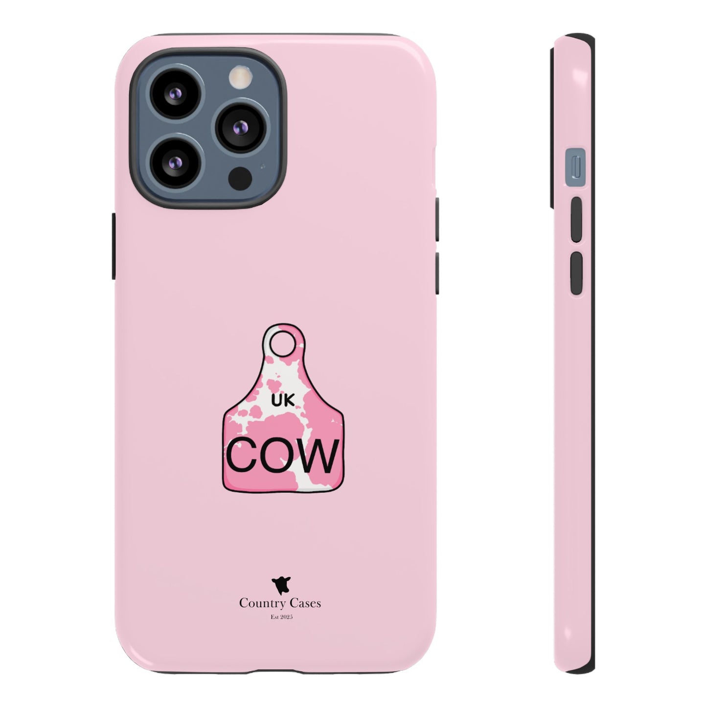 Pink ear tag case