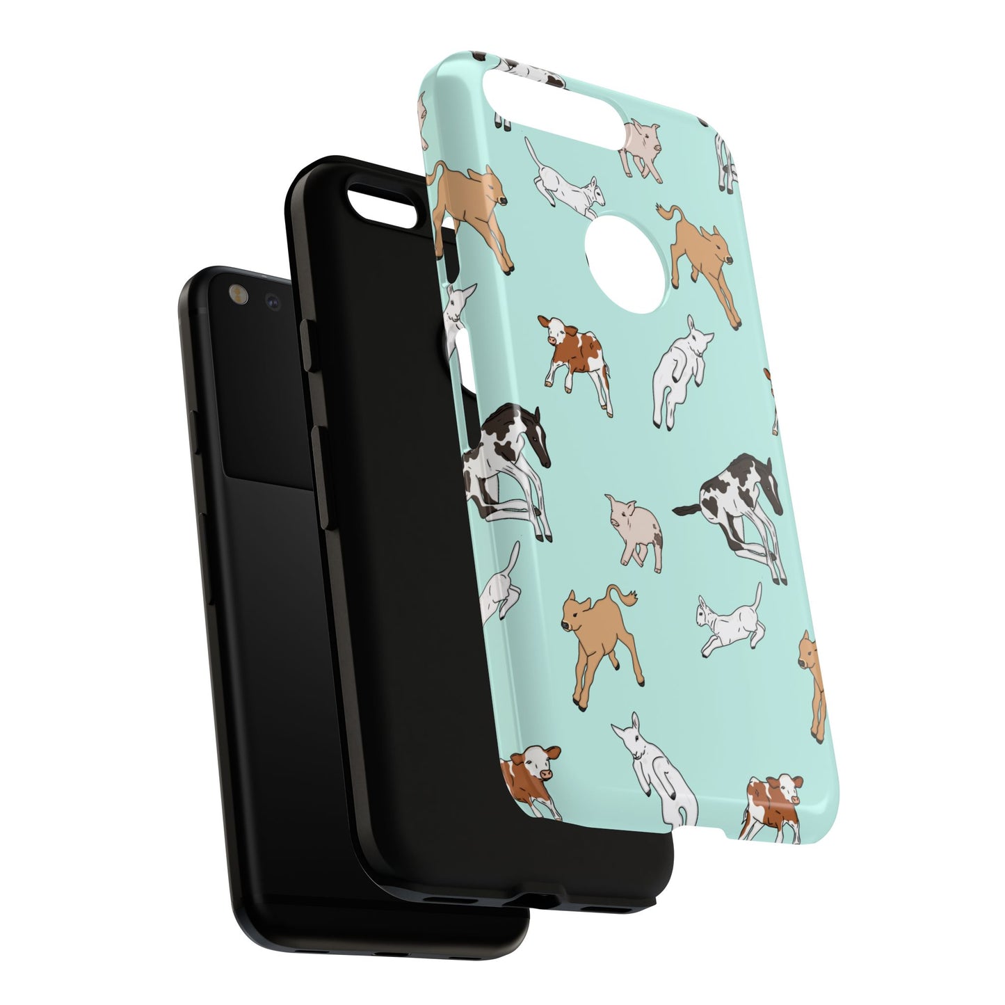 Android farmyard Freinds Blue Case