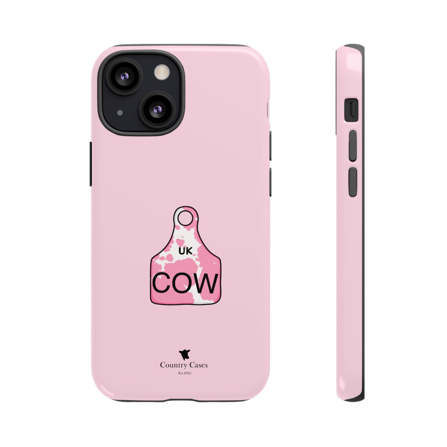 Pink ear tag case