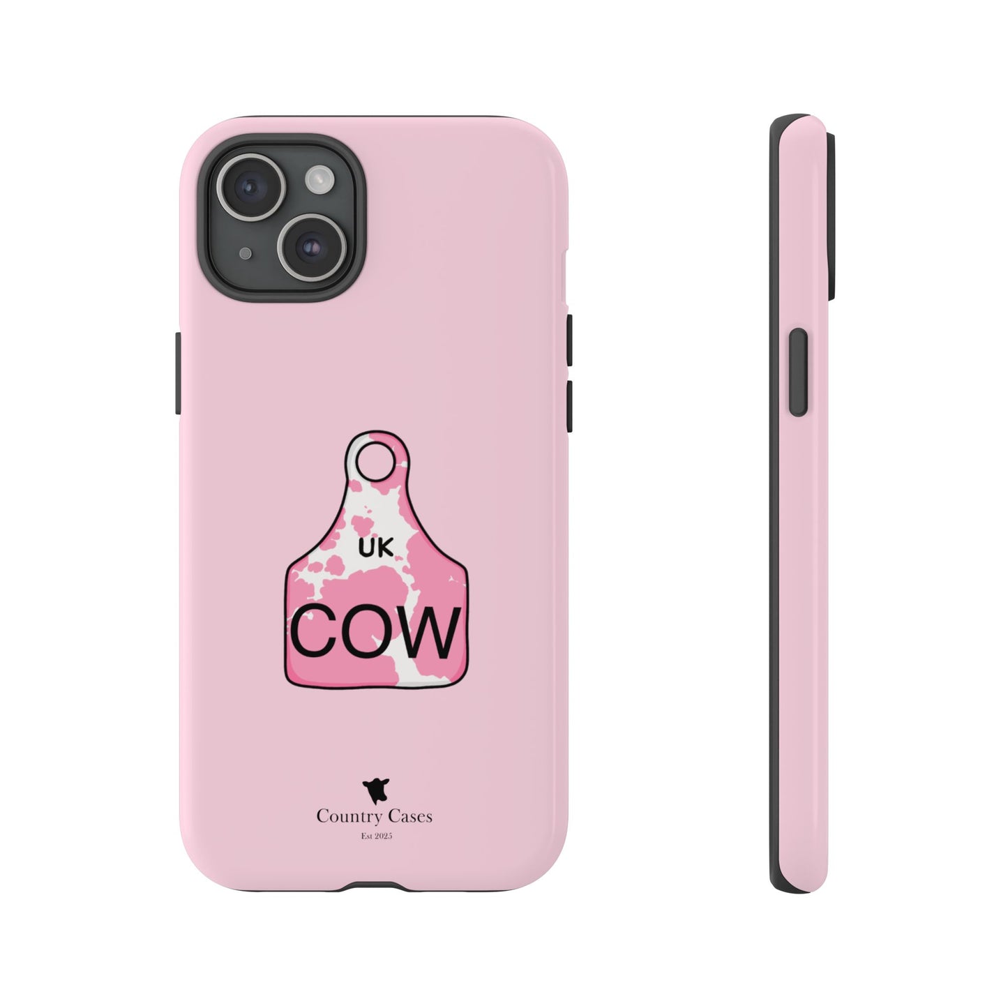 Pink ear tag case