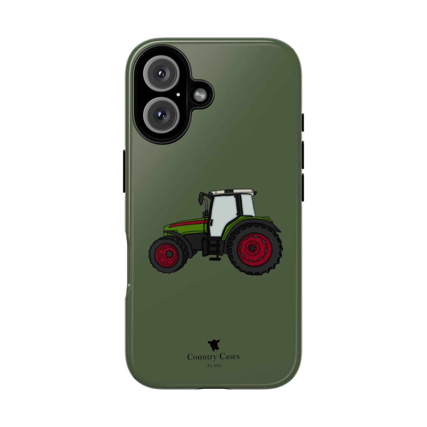 Green tractor case
