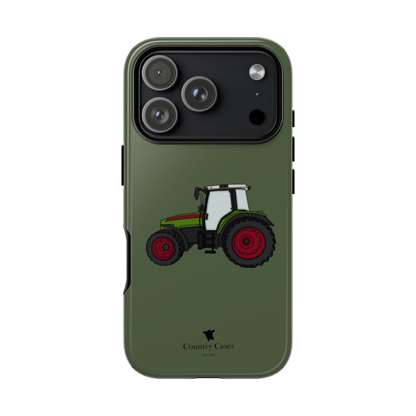 Green tractor case