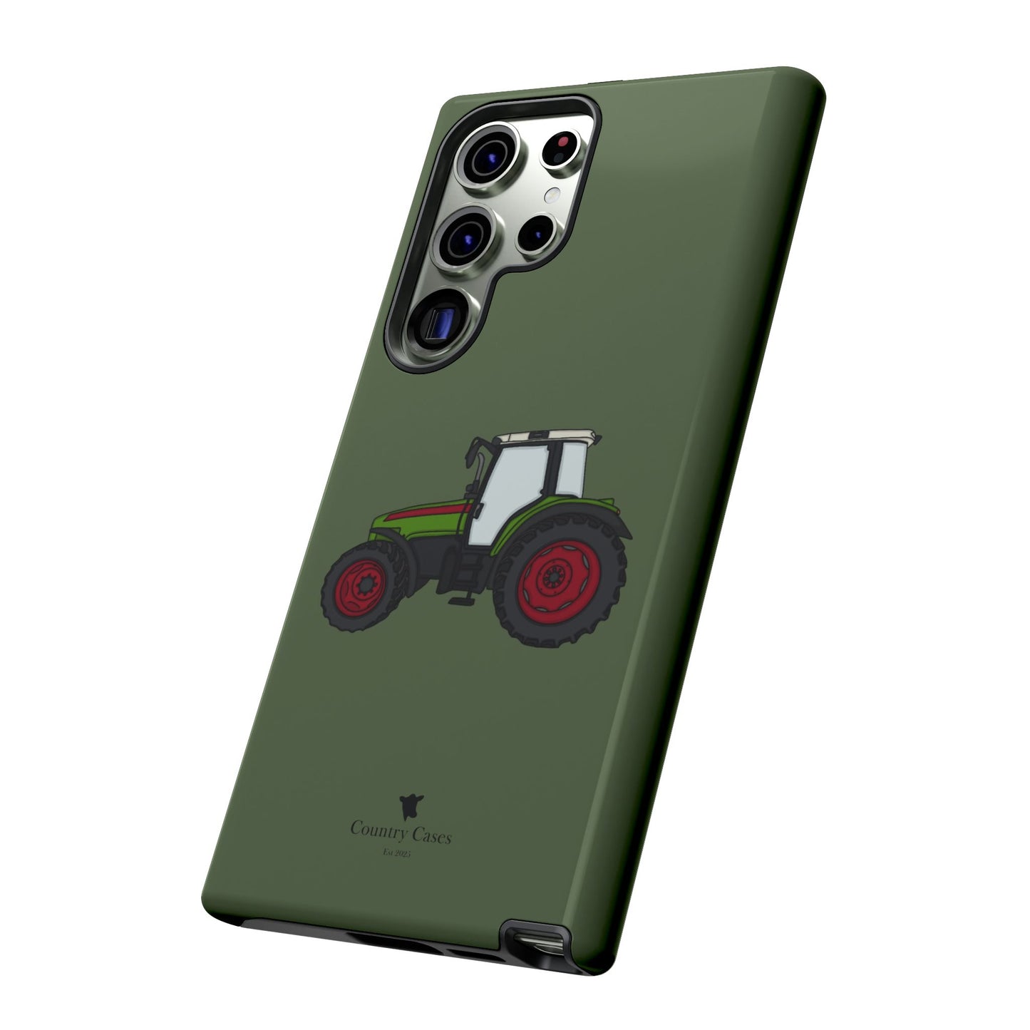Android green tractor case