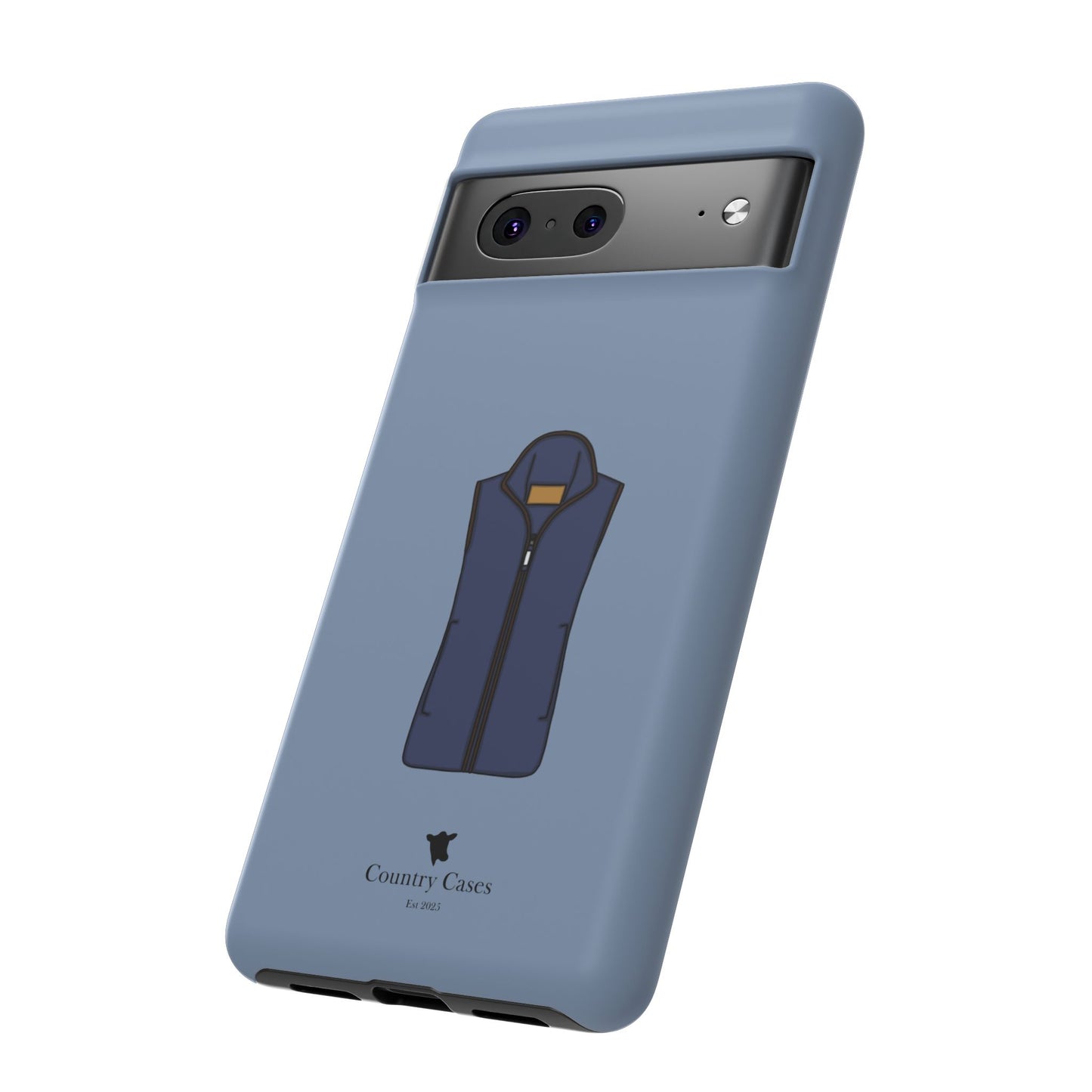 Android blue waistcoat case