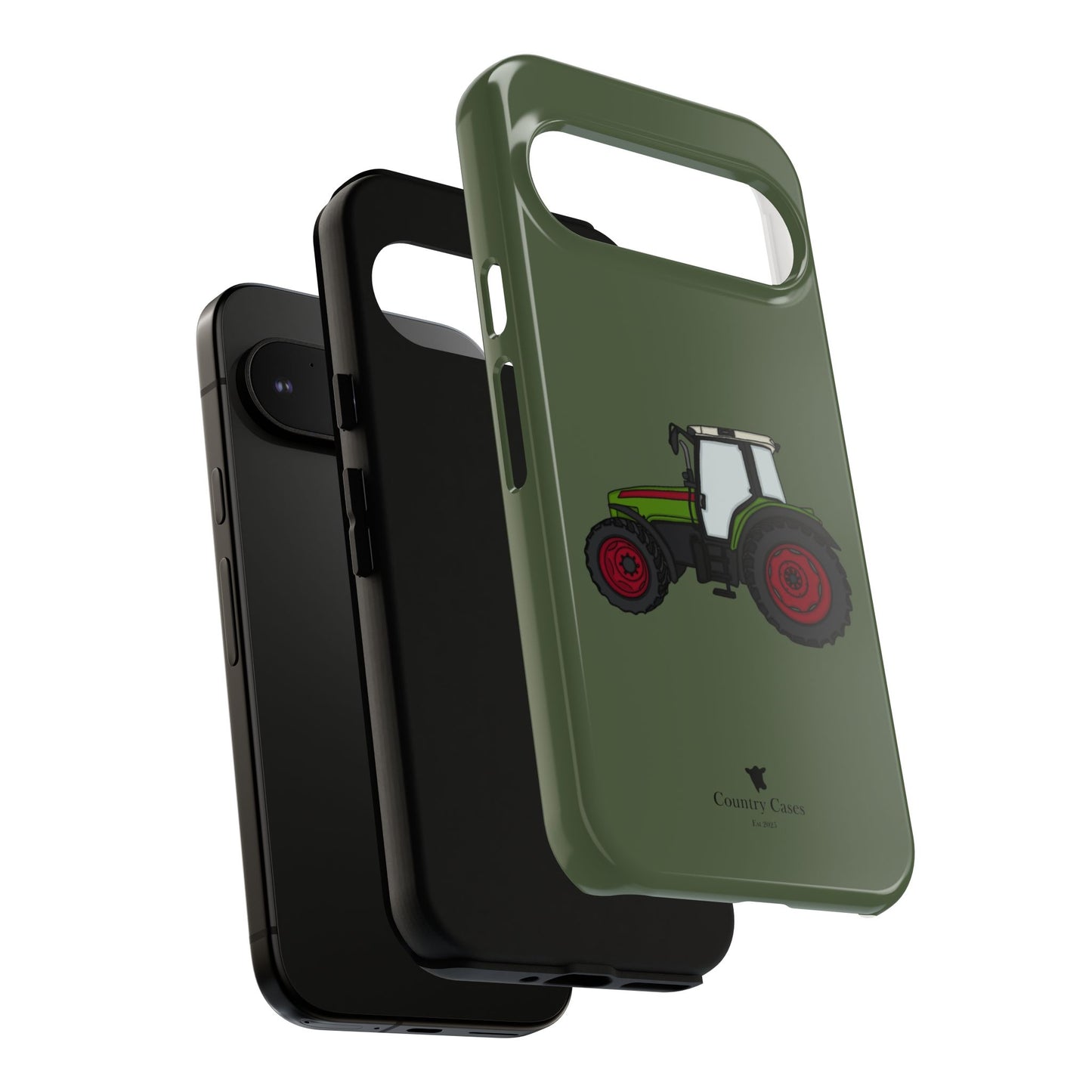 Android green tractor case