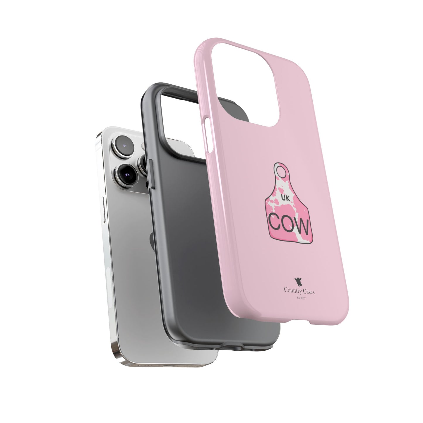 Pink ear tag case