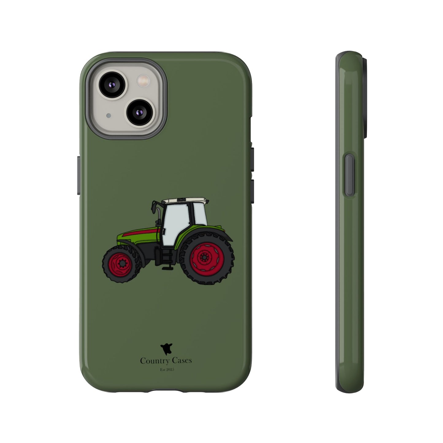 Green tractor case