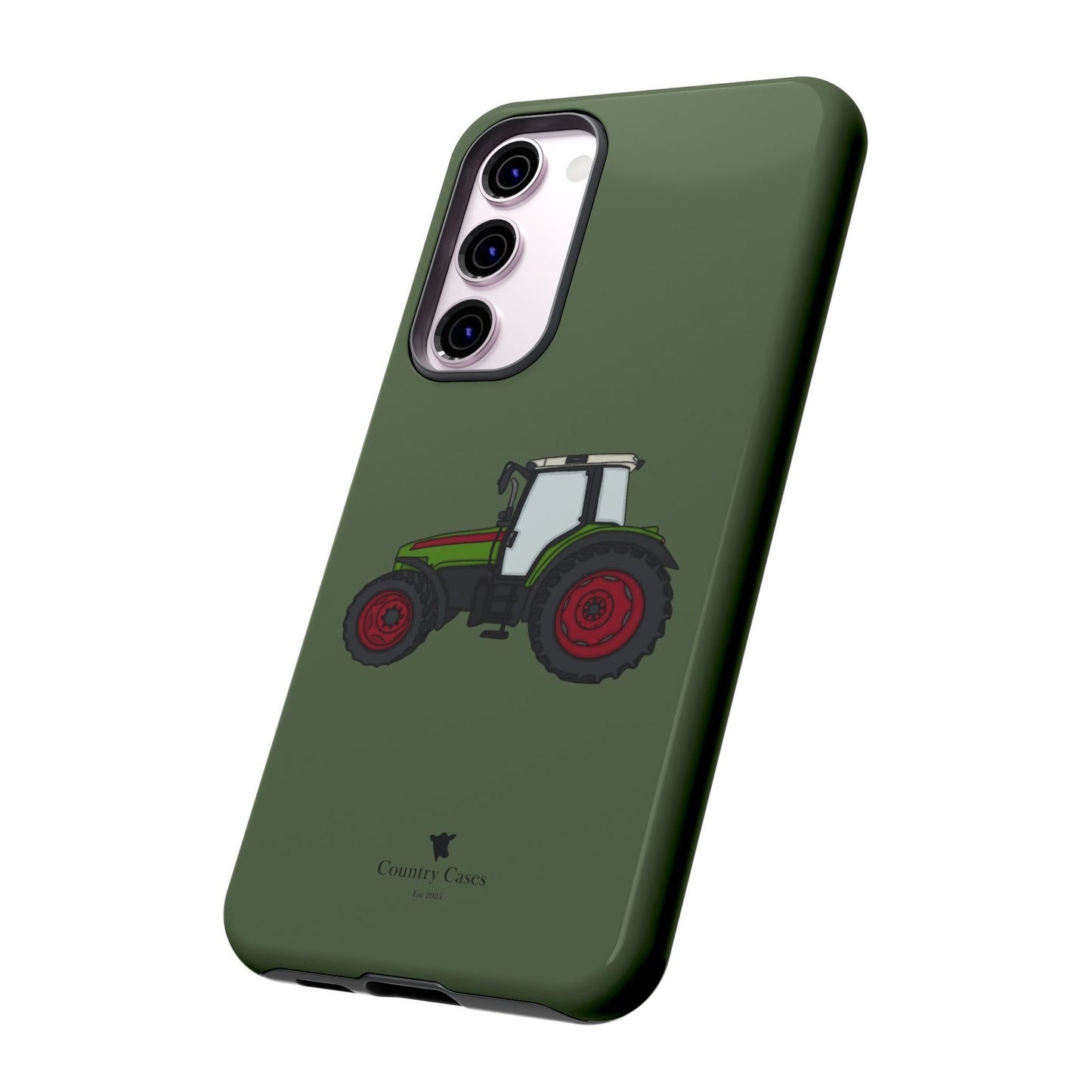 Android green tractor case