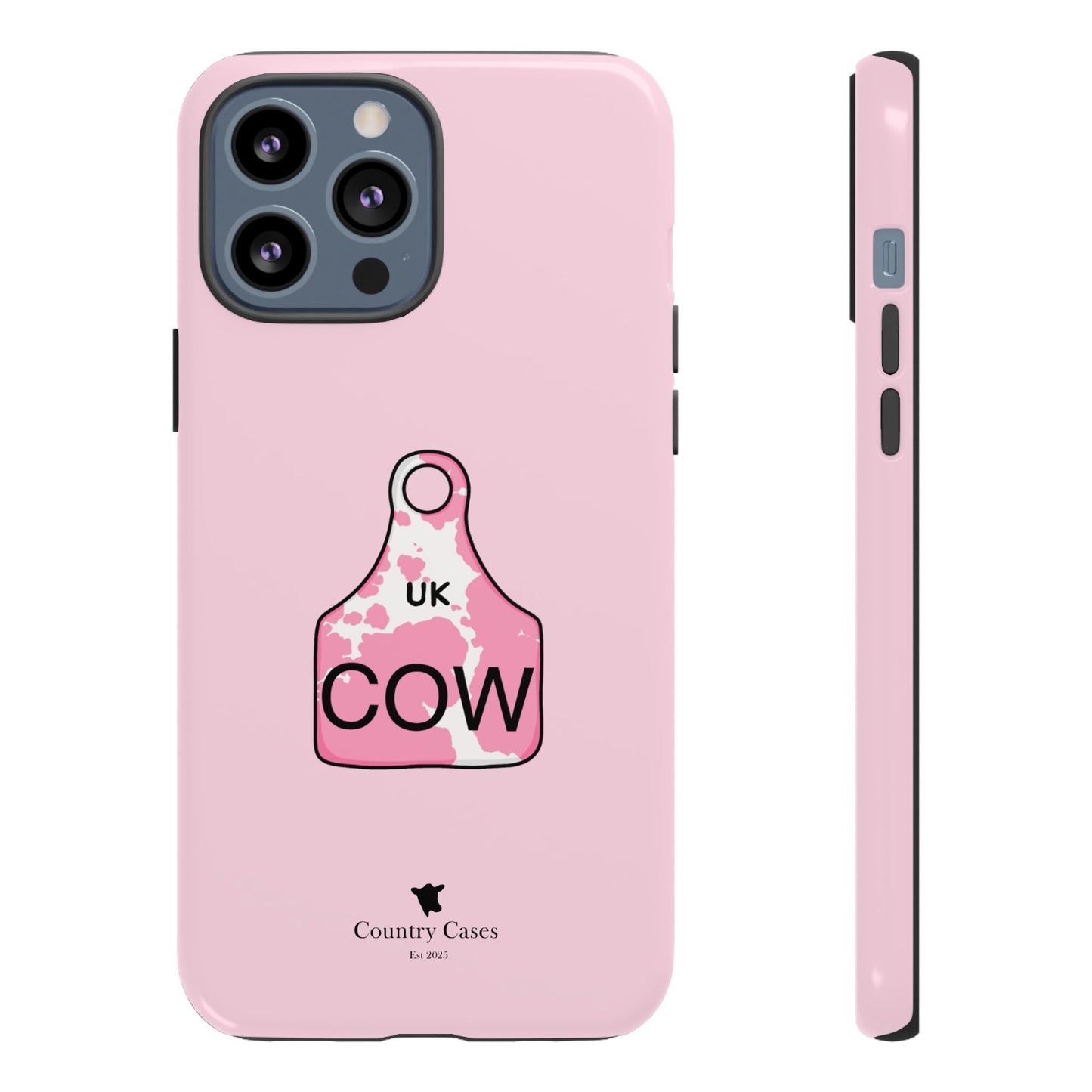 Pink ear tag case