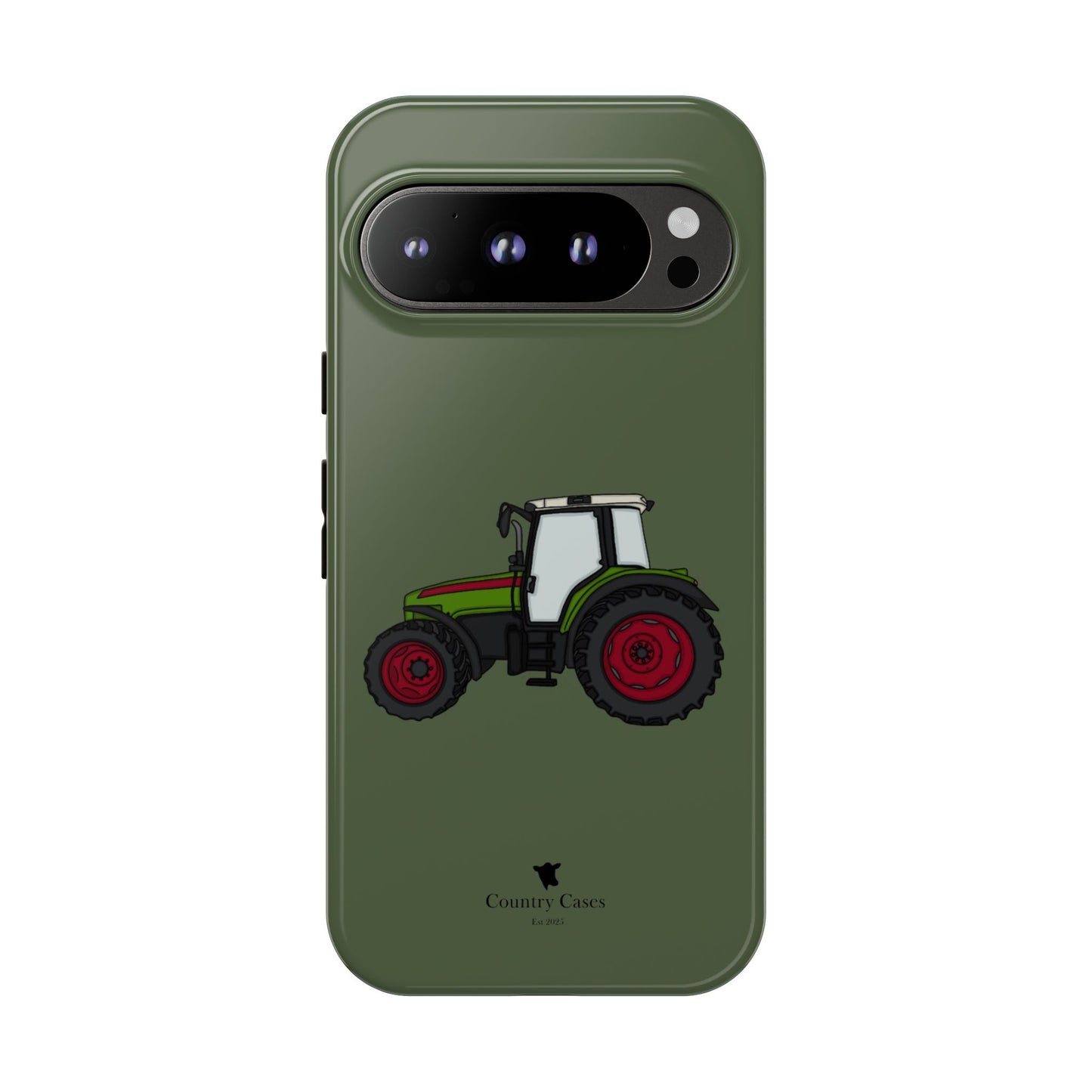 Android green tractor case
