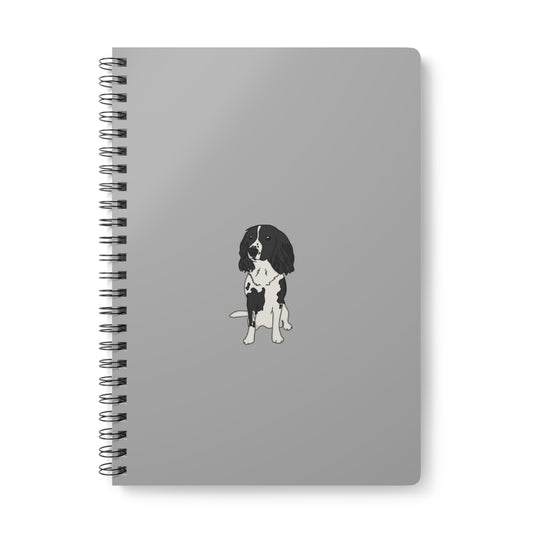 Black spaniel notebook