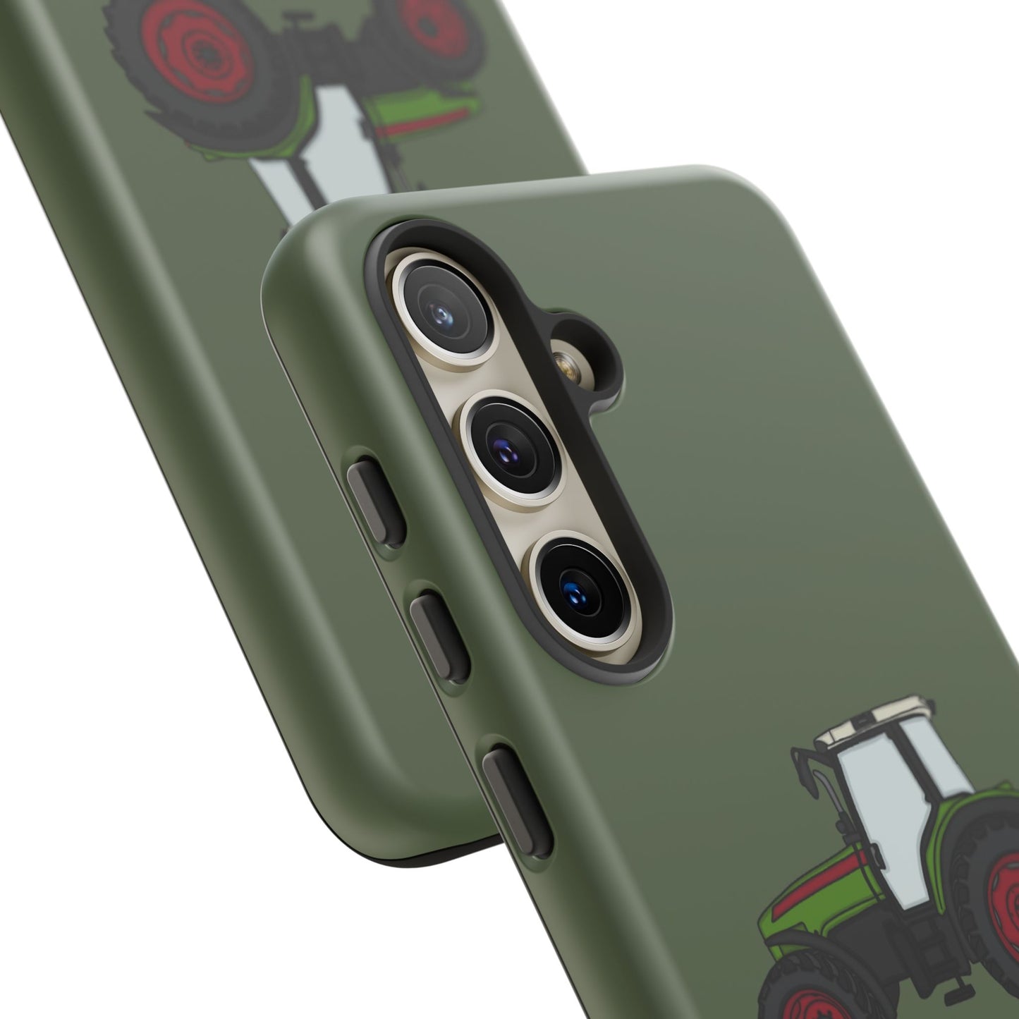 Android green tractor case