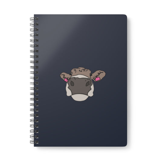 Navy brown Swiss notebook