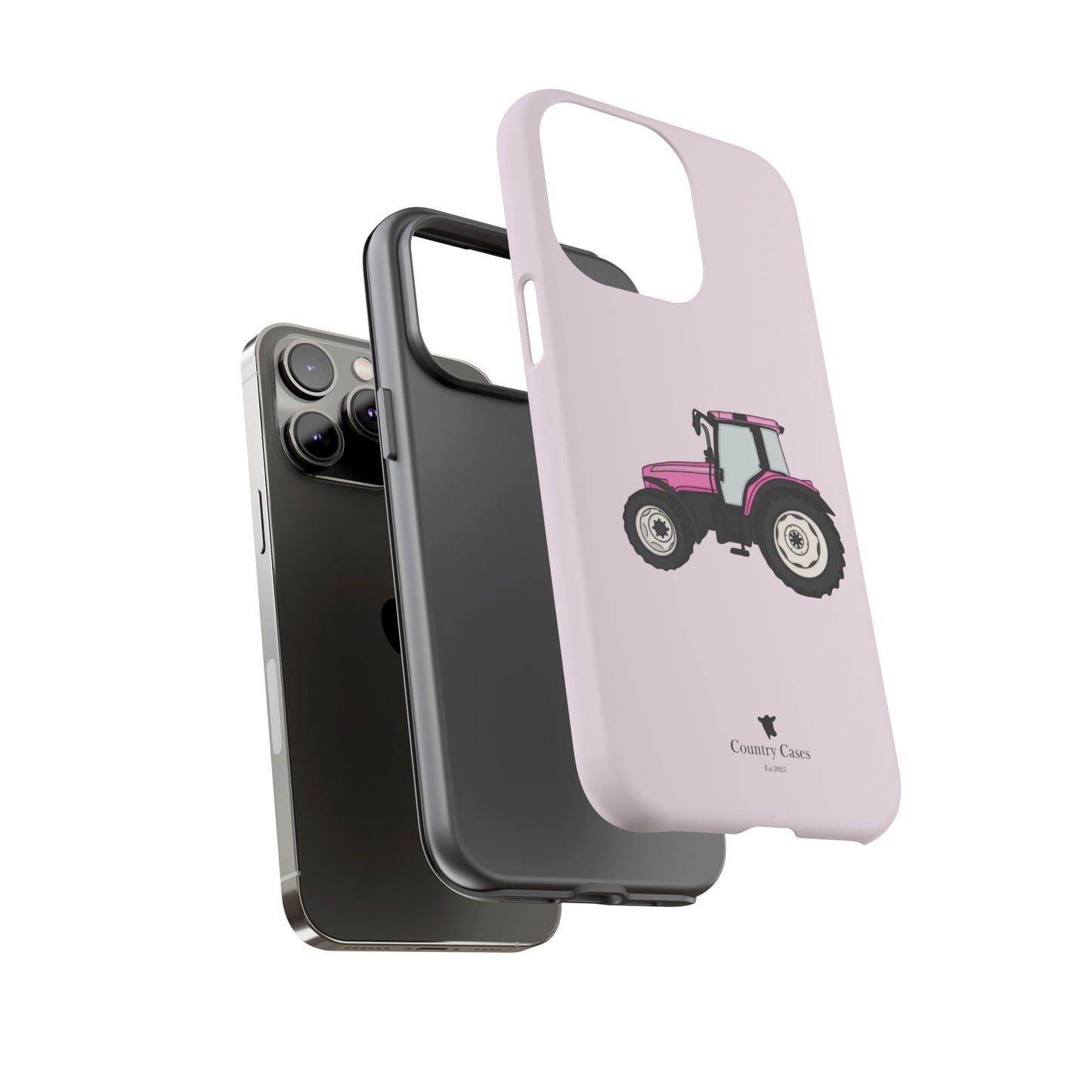 Pink tractor case