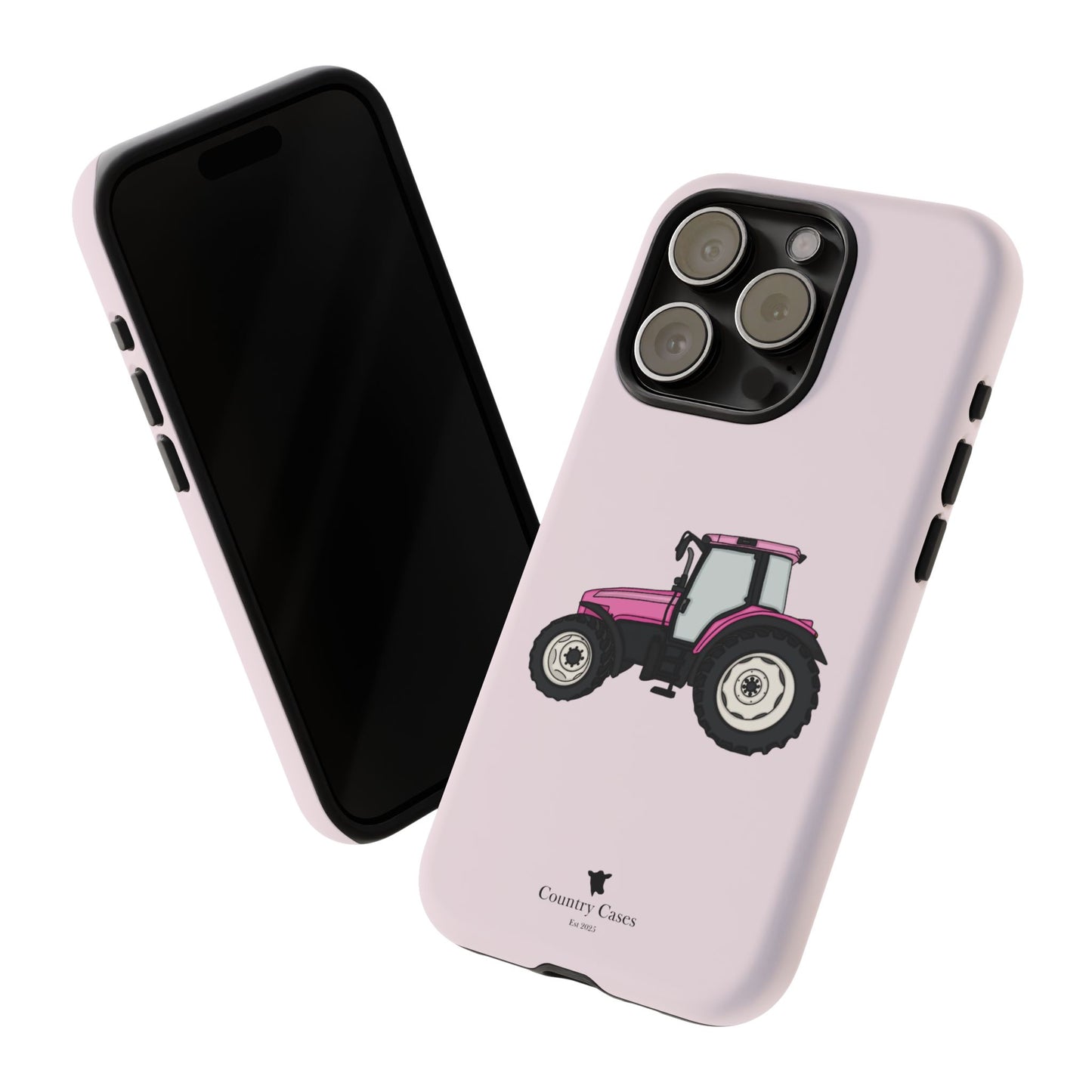 Pink tractor case