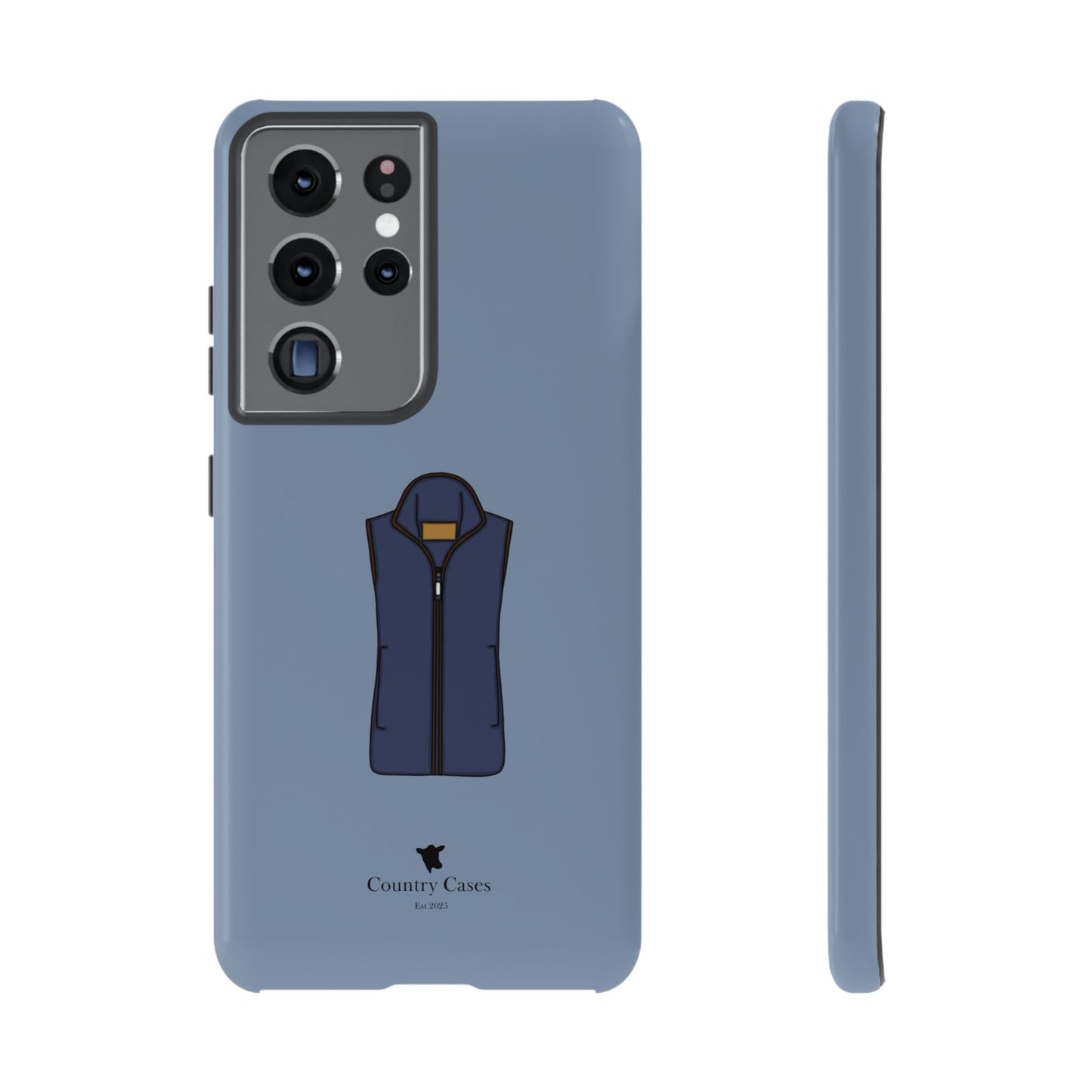 Android blue waistcoat case