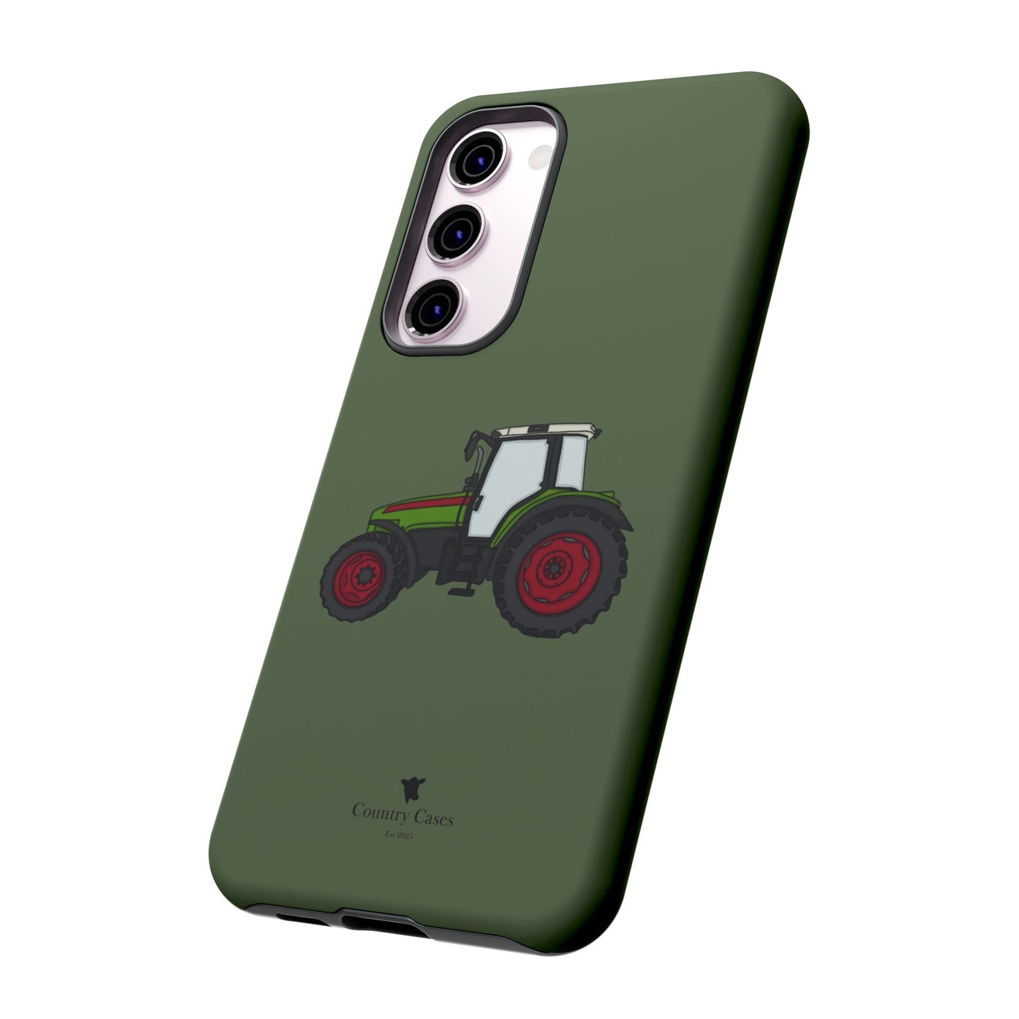 Android green tractor case