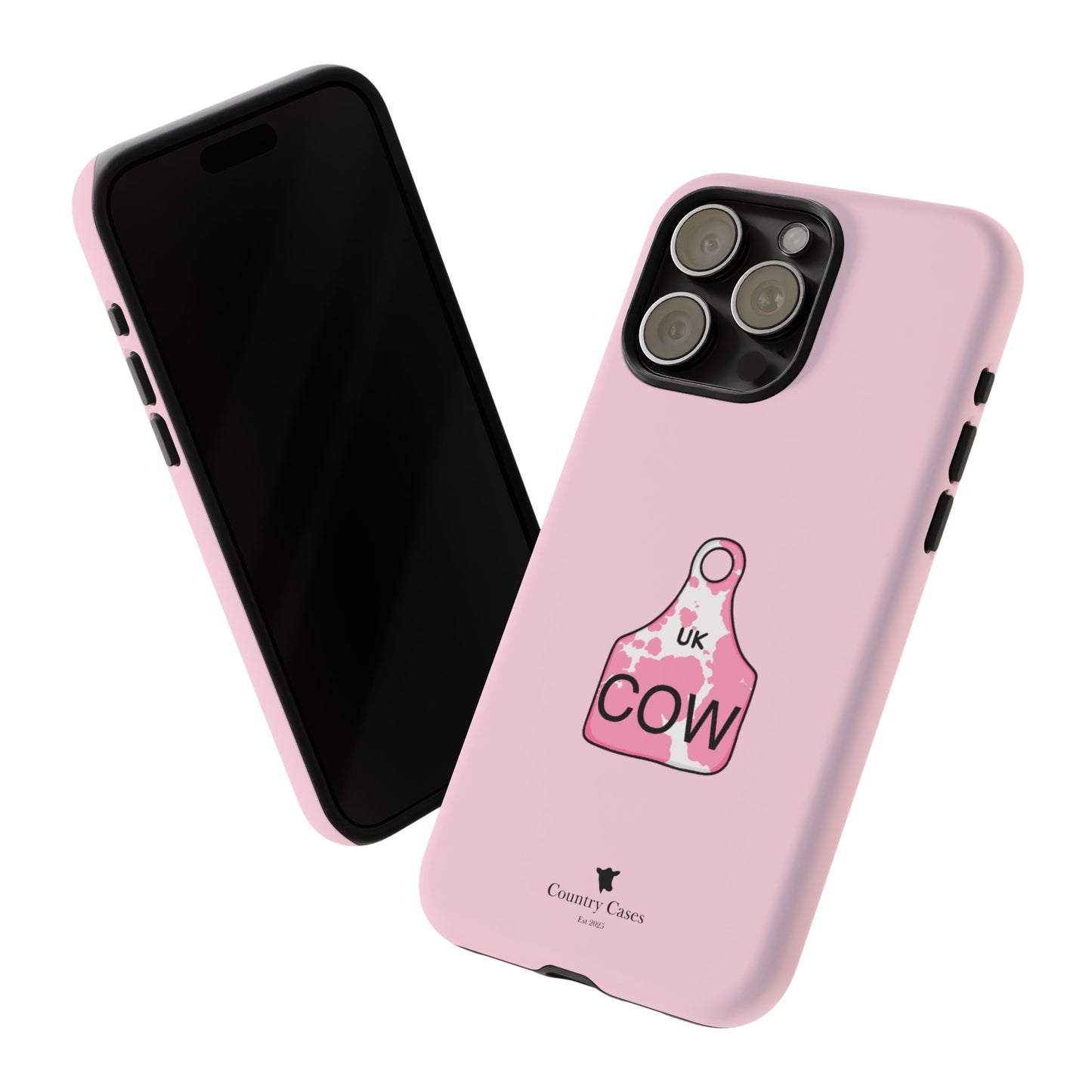 Pink ear tag case