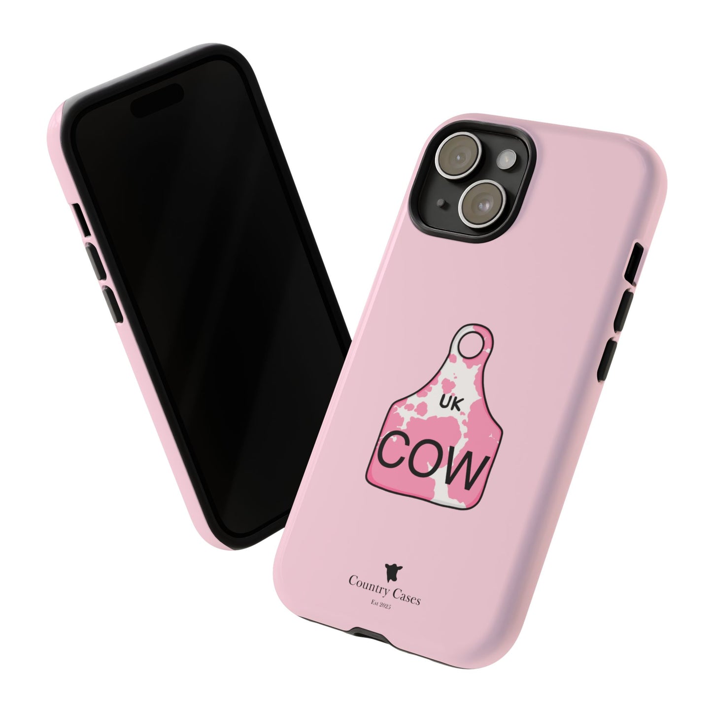 Pink ear tag case